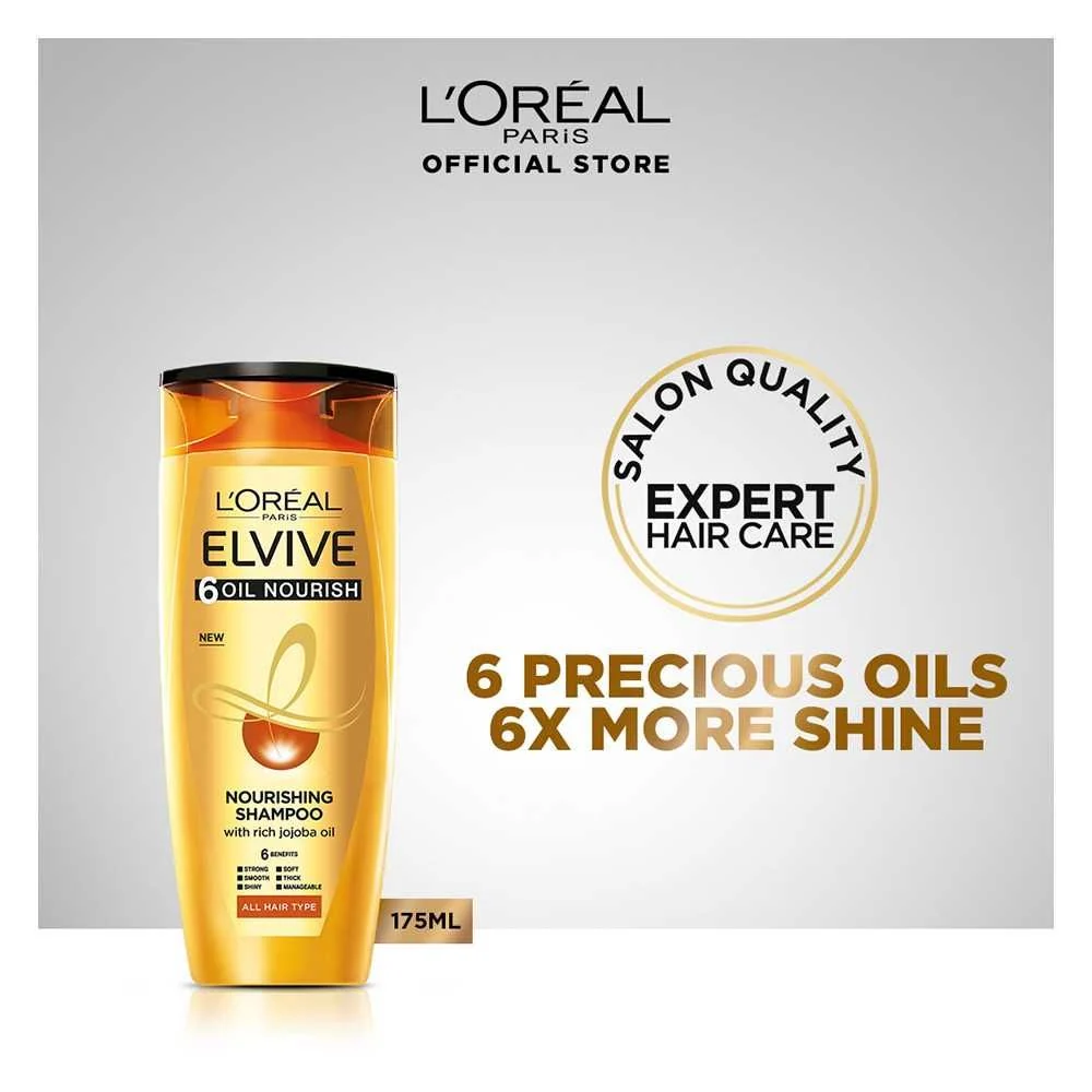 LOREAL SHAMPOO 6-OIL 175ML